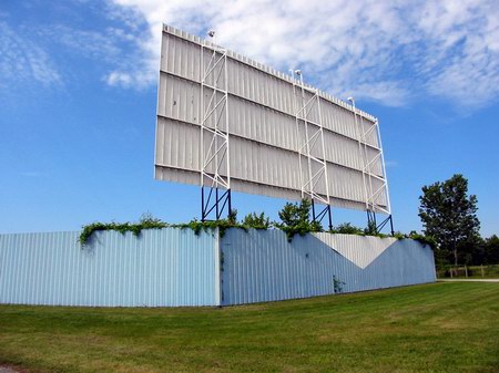 5 Mile Drive-In Theatre - Rear Of Screen (newer photo)